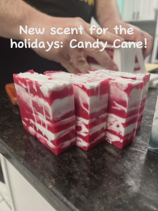 Candy Cane Hand-poured Soap | Ghosted Soaps