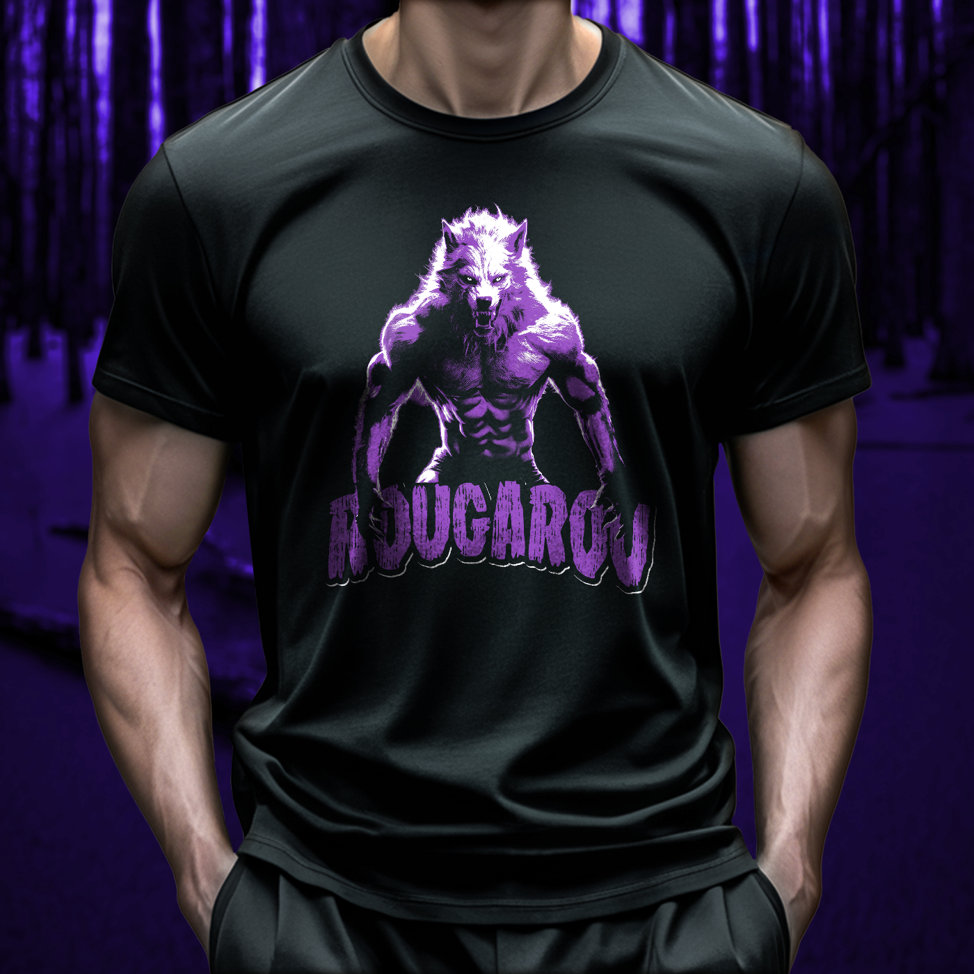 Beast of the Night Rougarou Swamp Werewolf Tee