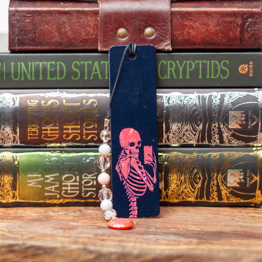 Selfie Skeleton Metal Bookmark