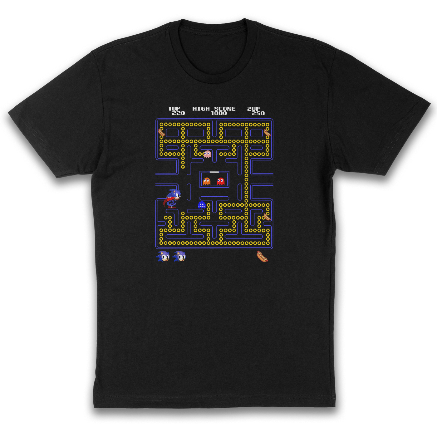 Sonic Pacman Mashup Shirt