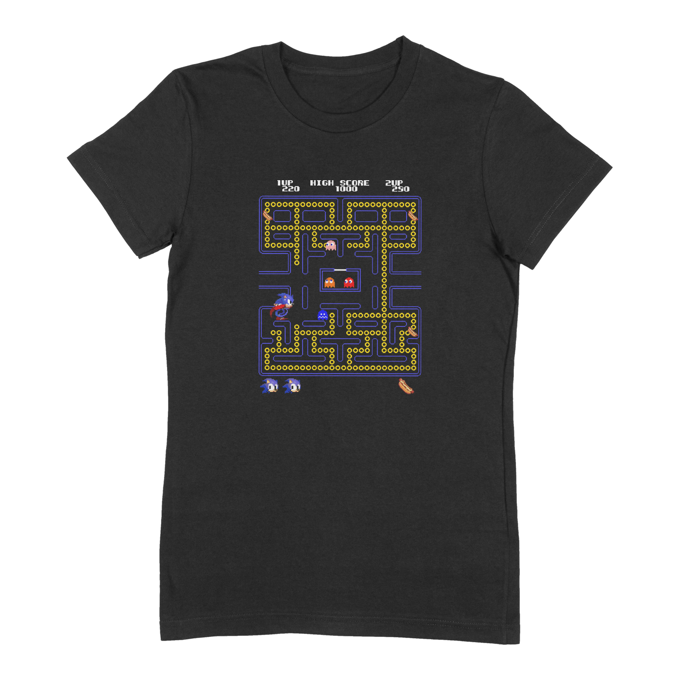 Sonic Pacman Mashup Shirt