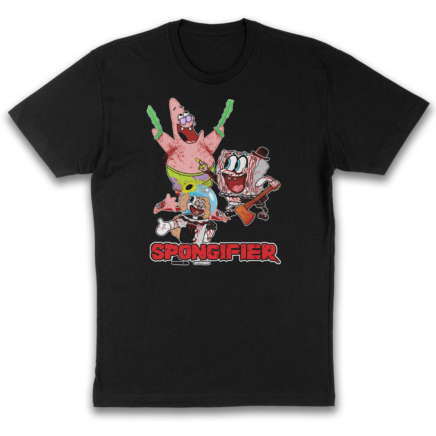 Spongifier Parody Horror Mashup Shirt – Funny Spongebob x Terrifier Tee