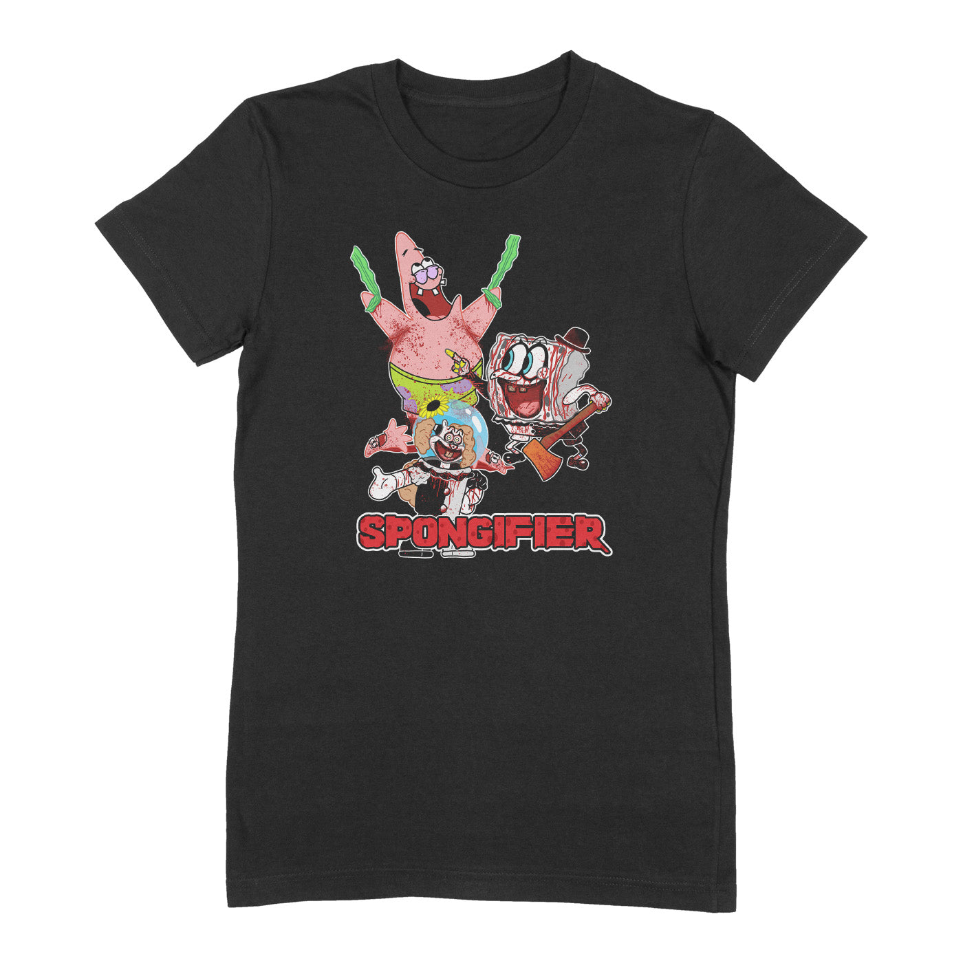 Spongifier Parody Horror Mashup Shirt – Funny Spongebob x Terrifier Tee