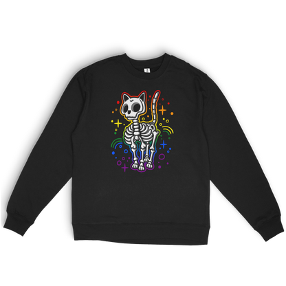 Skeleton Cat Pride Rainbow