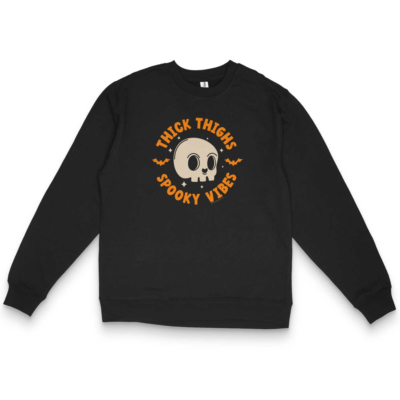 Thick Thighs Spooky Vibes Halloween Skull Shirt