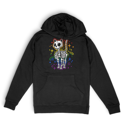 Skeleton Cat Pride Rainbow