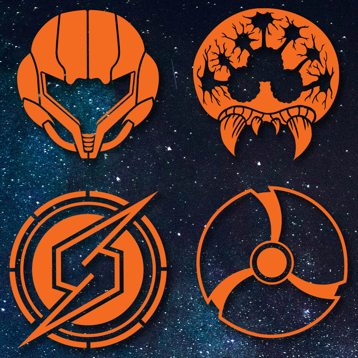 Super Metroid Dread Pack Vinyl Decals
