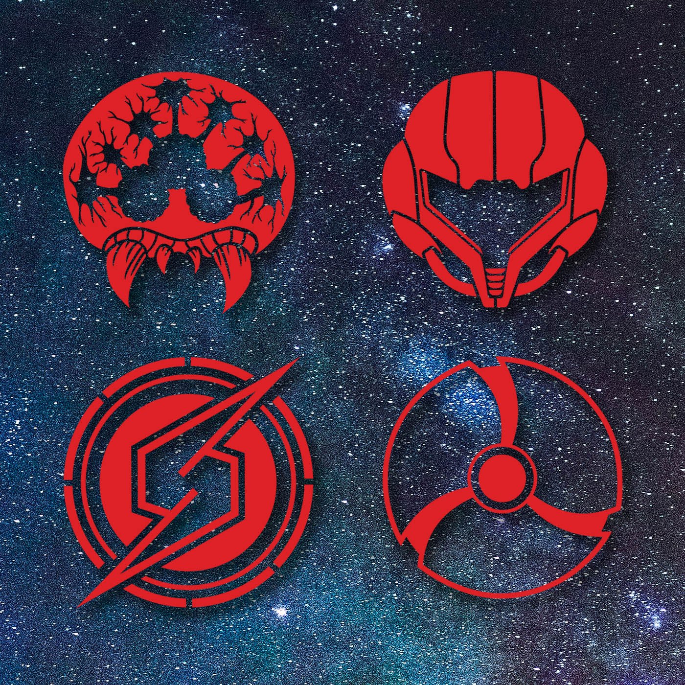 Super Metroid Dread Pack Vinyl Decals