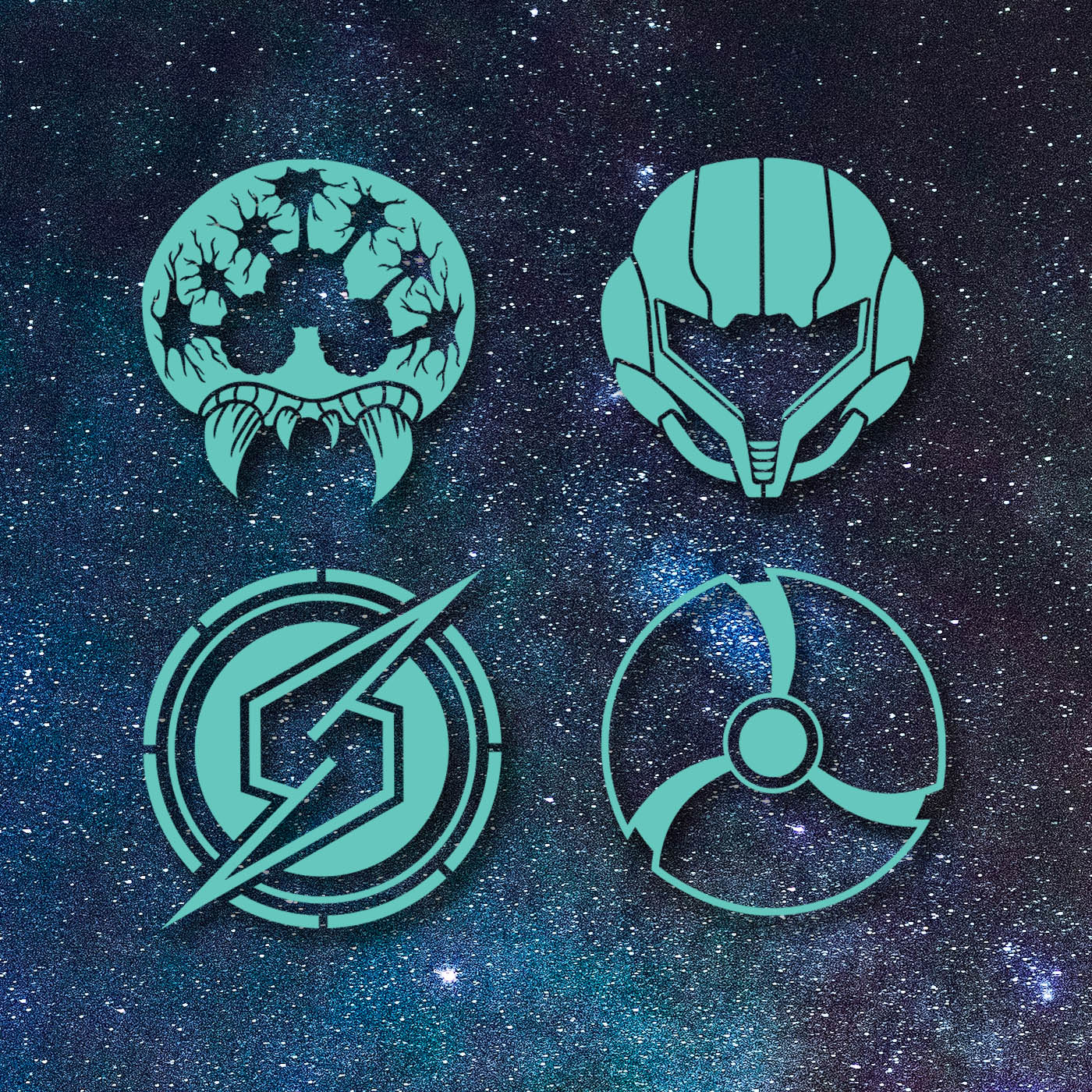 Super Metroid Dread Pack Vinyl Decals