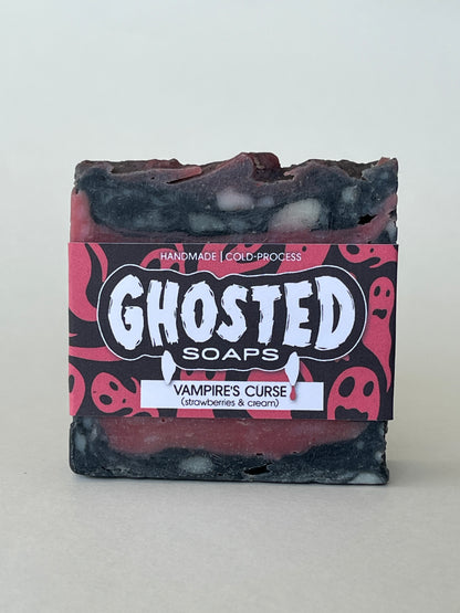 Vampire's Curse (Strawberries & Cream) Cold-Process Soap | Ghosted Soaps