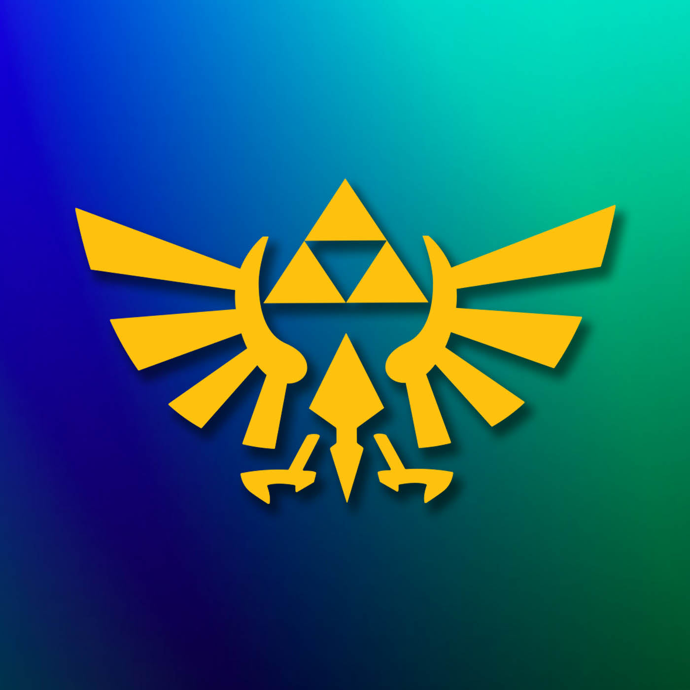 Legend of Zelda - Hylian Crest Vinyl Decal
